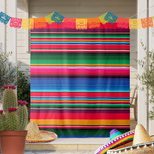 Tapiz Colorido telón de fondo de Fiesta de Serape mexica