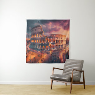 Tapiz Colosseo Roma Italia Viaje de época