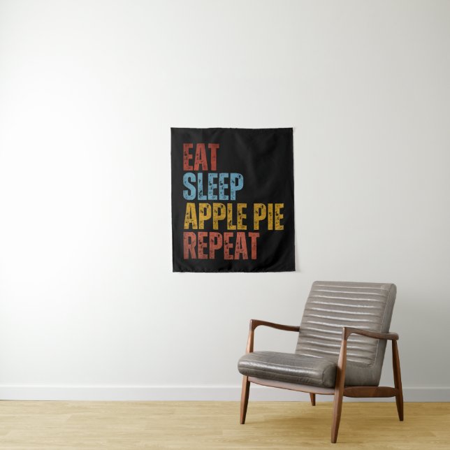 TAPIZ COMER DORMIR PASTEL DE MANZANA REPETIR (In situ)
