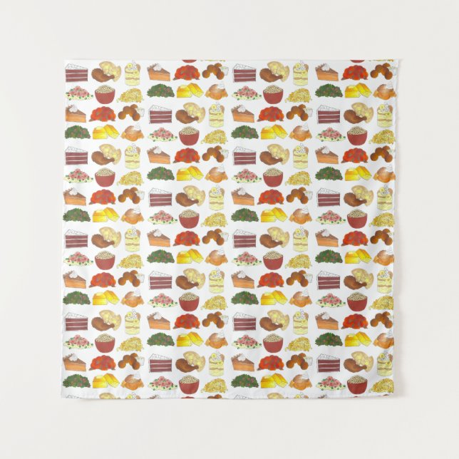 Tapiz Comida Soul Favoritos Comida Cocina Sur Arte (Anverso)