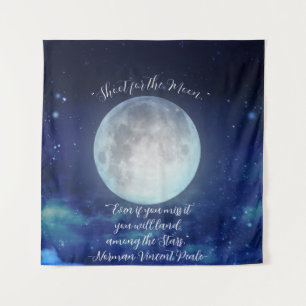 Tapiz comilla "Dispara a la Luna" con Luna Llena