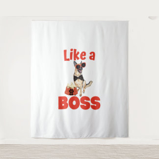 Tapiz Como un Boss Pastor Alemán