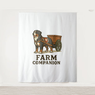 Tapiz Compañero de granja laboral de perro de montaña be
