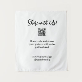 Tapiz Comparte tu análisis de imagen código QR añadir co