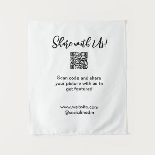Tapiz Comparte tu análisis de imagen código QR añadir co