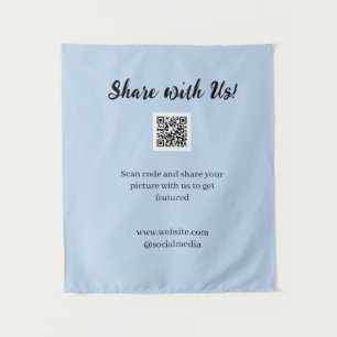 Tapiz Comparte tu imagen escanea código QR añade sitio w