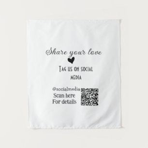 Tapiz Compartir el análisis de amor código QR agregar de