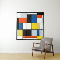 Composición A de Piet Mondrian - Arte moderno abst
