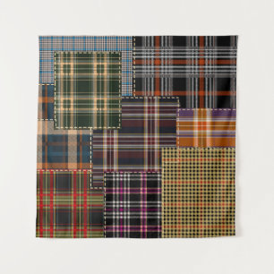 Tapiz Comprobaciones en mosaico, diseño de la superficie