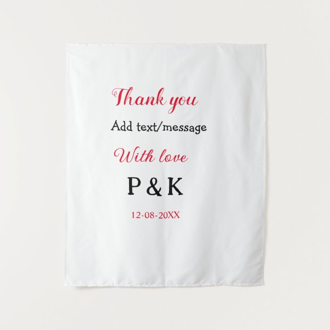 Tapiz Con amor añade la letra del nombre de la pareja gr (Anverso)