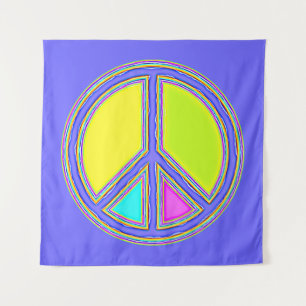 Tapiz Con colores rellenados Firma PEACE 1
