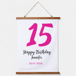 Tapiz Con Marco De Madera 15 años quiencenera añadir fecha año tentación ros