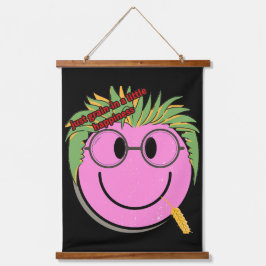 TAPIZ CON MARCO DE MADERA ¡A LA GENTE FELIZ!