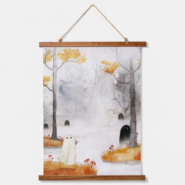 Tapiz Con Marco De Madera A través de la niebla (Anverso)