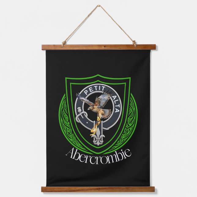 Tapiz Con Marco De Madera Abercrombie Scottish Clan Crest (Anverso)