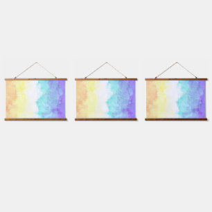 Tapiz Con Marco De Madera Abstract Genderfaun Pride Flag