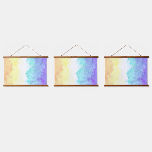 Tapiz Con Marco De Madera Abstract Genderfaun Pride Flag (Triple)