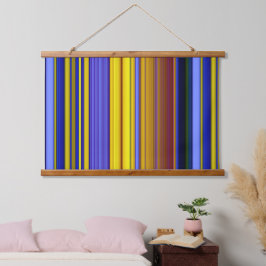 Tapiz Con Marco De Madera Abstract Stripes Design 1