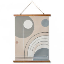 Abstracto minimalista Madera Topada Tapiz de Muro