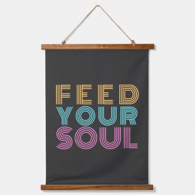 Tapiz Con Marco De Madera actitud positiva afirmaciones inspiradoras (Anverso)