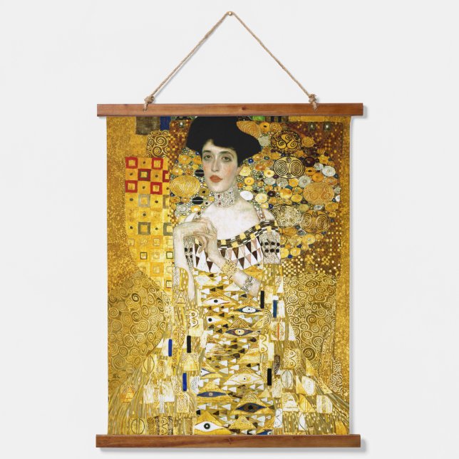 Tapiz Con Marco De Madera Adele Bloch-Bauer I de Gustav Klimt Art Nouveau (Anverso)