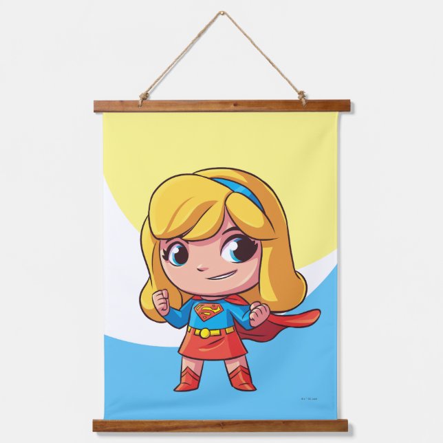 Tapiz Con Marco De Madera Adorable Supergirl Stance (Anverso)