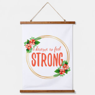 Tapiz Con Marco De Madera Afirmaciones inspiradoras por la vida y el amor pr