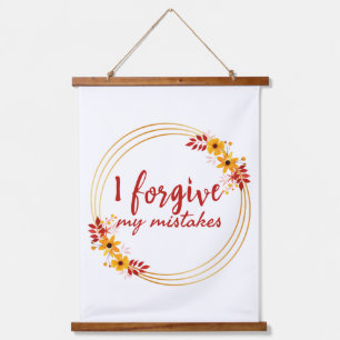 Tapiz Con Marco De Madera Afirmaciones inspiradoras sobre la autoaceptación