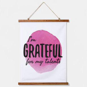 Tapiz Con Marco De Madera afirmaciones motivacionales para la autoaceptación