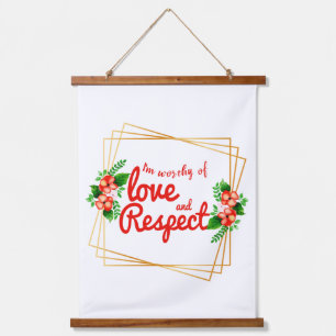 Tapiz Con Marco De Madera afirmaciones motivacionales para soñadores