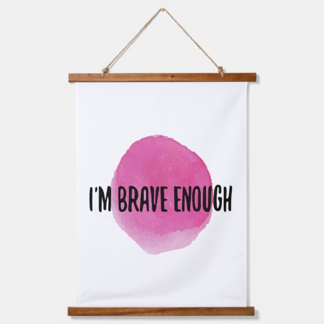 Tapiz Con Marco De Madera afirmaciones positivas para el autocuidado (Anverso)