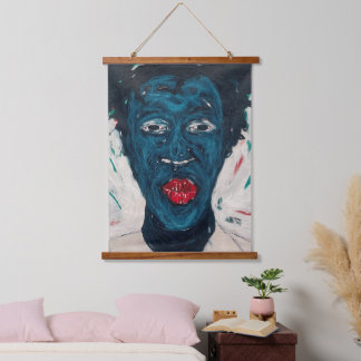 Tapiz Con Marco De Madera African Art Hanging Tapestry