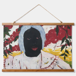 Tapiz Con Marco De Madera African Art Tapestry