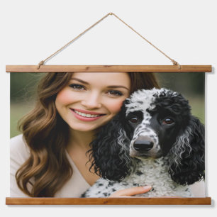 Tapiz Con Marco De Madera Agregar foto de Poddle Personalizar Personalizació