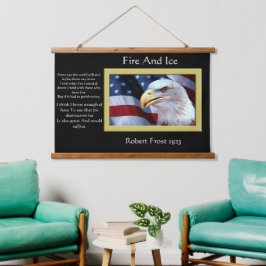 Tapiz Con Marco De Madera Águilas calvas mirando hacia ti