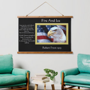 Tapiz Con Marco De Madera Águilas calvas mirando hacia ti