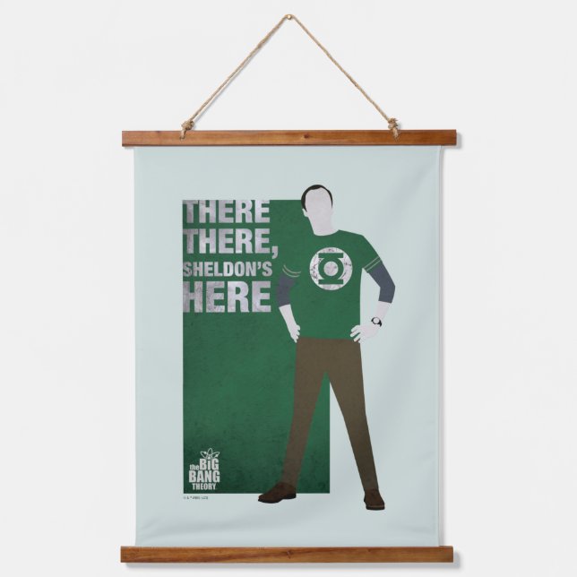 Tapiz Con Marco De Madera Ahí, Sheldon está aquí (Anverso)