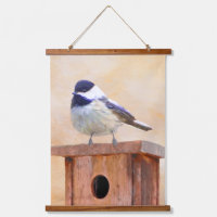 Ajedrez sobre pintura de aves original