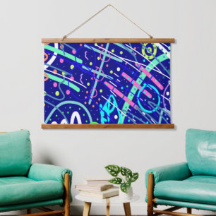 Tapiz Con Marco De Madera Al otro lado del cielo nocturno