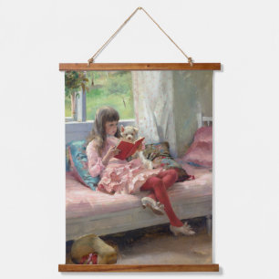 Tapiz Con Marco De Madera Albert Edelfelt - Buenos amigos