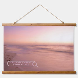 Tapiz Con Marco De Madera Alejémonos de todo