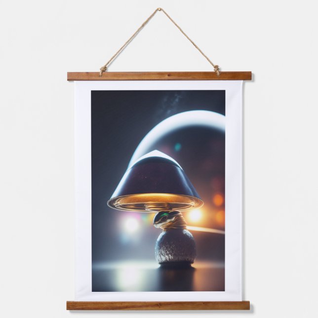 Tapiz Con Marco De Madera Alien Puppy (Anverso)