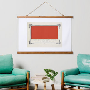 Tapiz Con Marco De Madera Alphonse Allais, April Fools, Red, Abstract Art