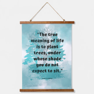 Tapiz Con Marco De Madera Amabilidad y cumplimiento Sabiduría Cita Arte Pare