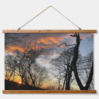 Tapiz Con Marco De Madera  Amanecer 