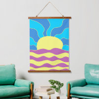 Amanecer y olas resumen arte