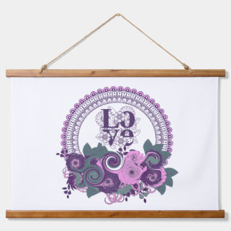 Tapiz Con Marco De Madera Amar