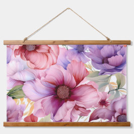 Tapiz Con Marco De Madera Amethyst Bloom Rhapsody Botánico