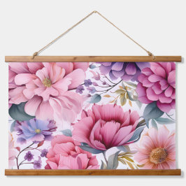 Tapiz Con Marco De Madera Amethyst Bloom Rhapsody Botánico