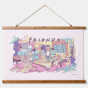 Tapiz Con Marco De Madera AMIGOS™   Personalizado de apartamentos